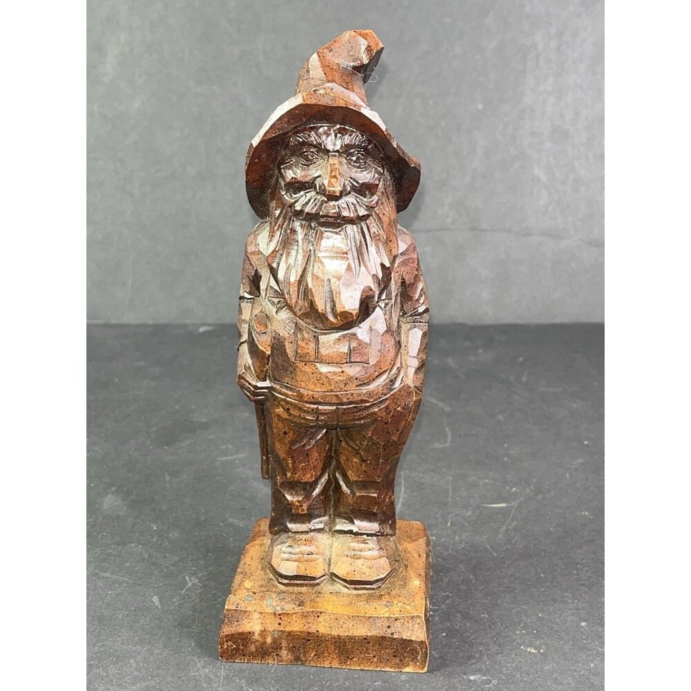 1988 Mountain Man Hillbilly Figure Statue 8" Signed Dated Vtg Old Man Long Beard